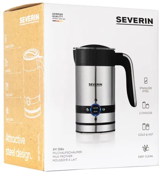 SEVERIN SM3584 - mattamusta/harjattu ruostumaton teräs