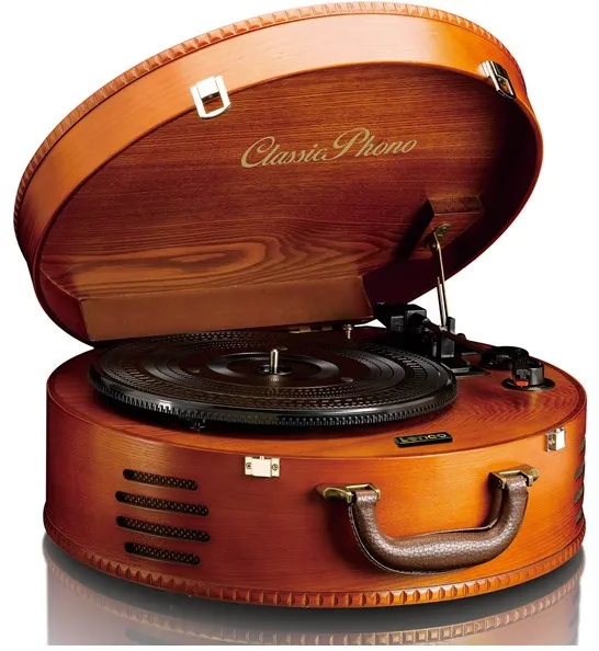 CLASSIC PHONO TT-34 - Puinen levysoitin USB-liitännällä - Levysoitin ruskea