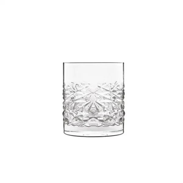 Luigi Bormioli Mixology Textures vesilasi/viskilasi 38 cl - 4 kpl.